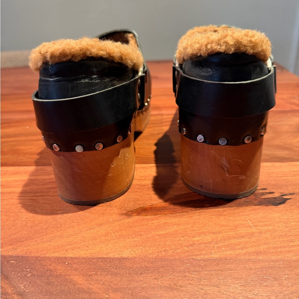 Re/Done Shearling Clogs - Picture 7 of 8